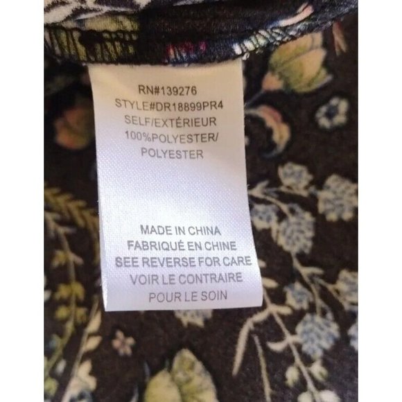 DR2 Top Womens Small Sleeveless Floral Keyhole Neck - Picture 8 of 11